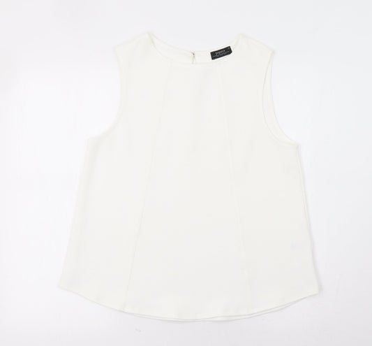 Papaya Womens White   Basic Tank Size 12