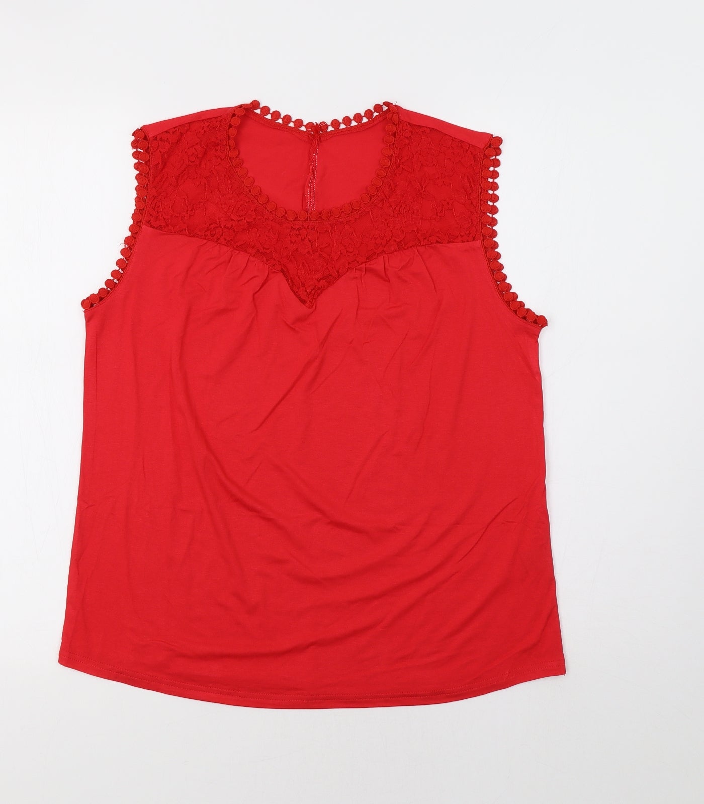 SheIn Womens Red   Basic Tank Size M
