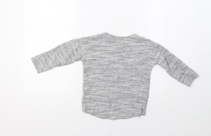 Back view of Next boys’ grey basic t-shirt, size 2-3, years