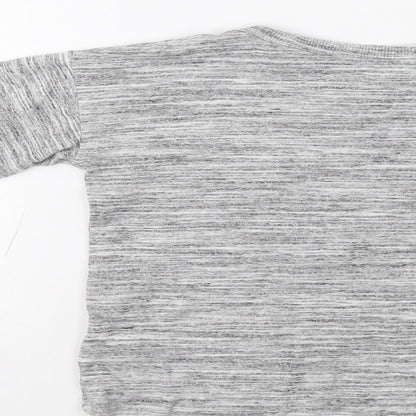 Brand and care label for Next boys’ grey basic t-shirt, size 2-3, years