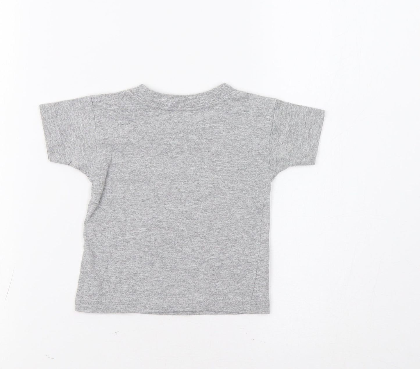Space Needle Baby Grey   Basic T-Shirt Size 12 Months  - Rocket