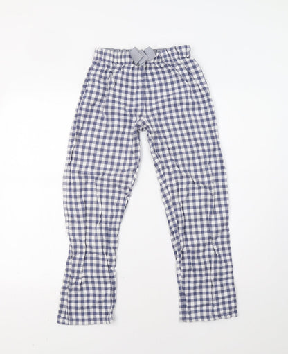 NEXT Girls Blue Check   Pyjama Pants Size 11 Years