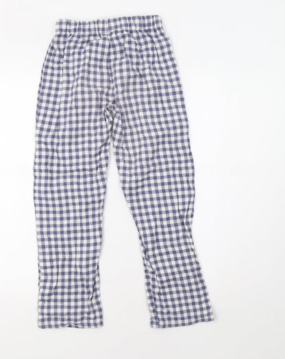 NEXT Girls Blue Check   Pyjama Pants Size 11 Years