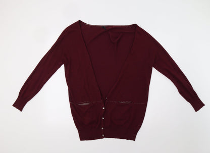 George Womens Purple   Cardigan Jumper Size 12