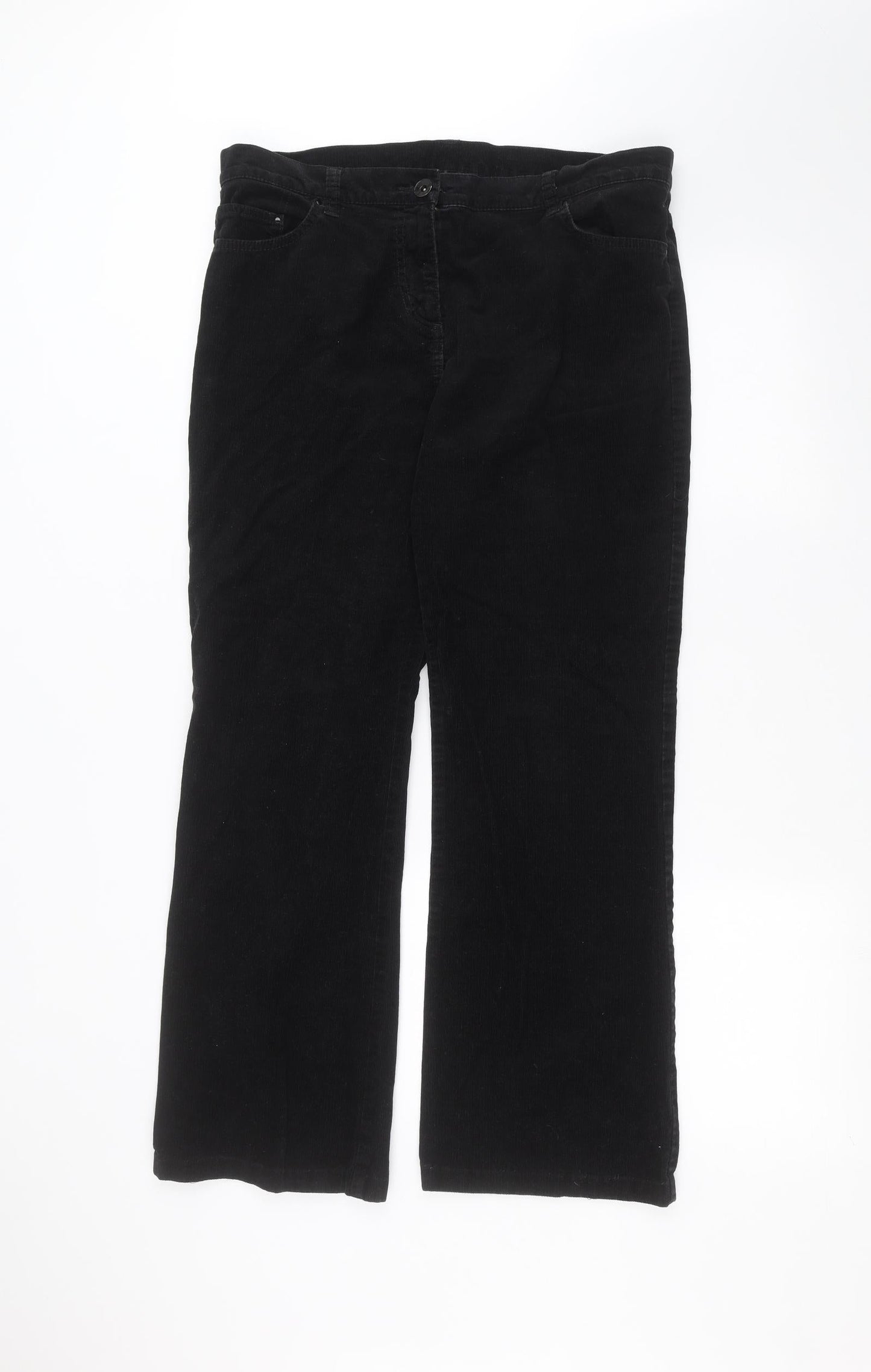 Womens UK Size 36 in Preworn Regular Fit Straight Black Jeans
