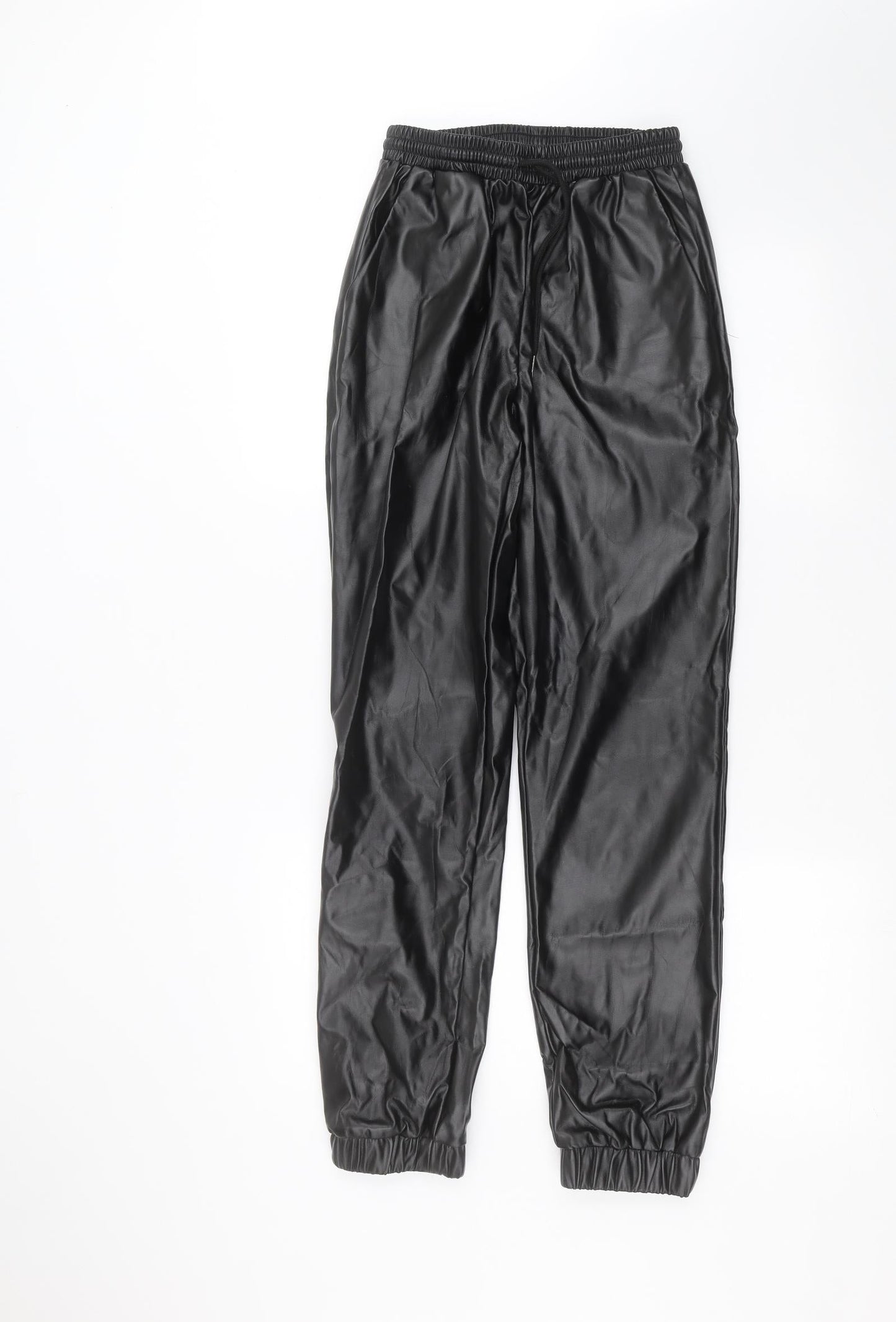 Womens UK Size 6 Missguided Regular Fit  Black Trousers