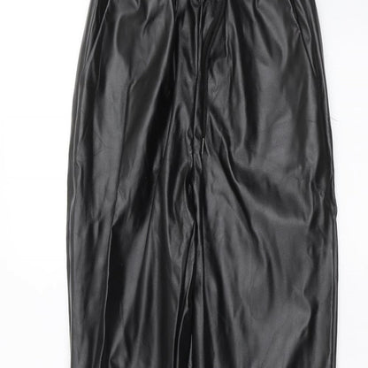 Womens UK Size 6 Missguided Regular Fit  Black Trousers