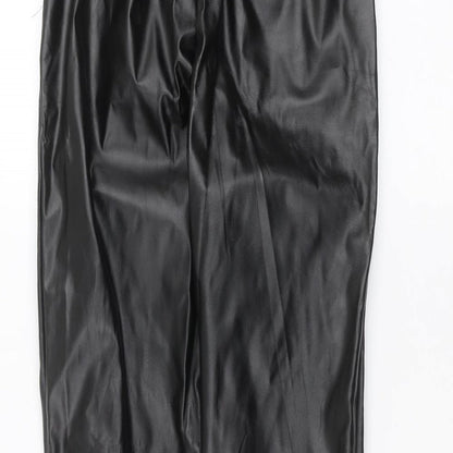 Womens UK Size 6 Missguided Regular Fit  Black Trousers