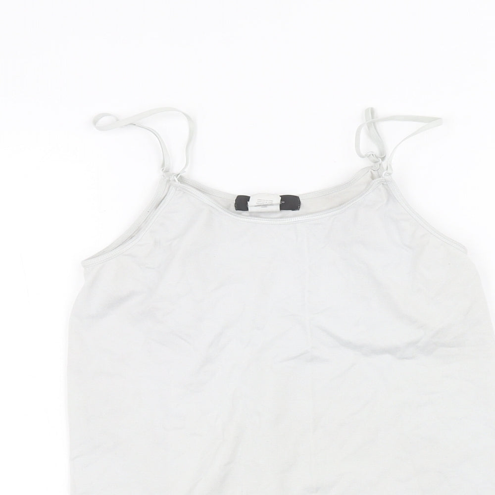 Womens UK Size S Atmosphere Grey Basic T-Shirt