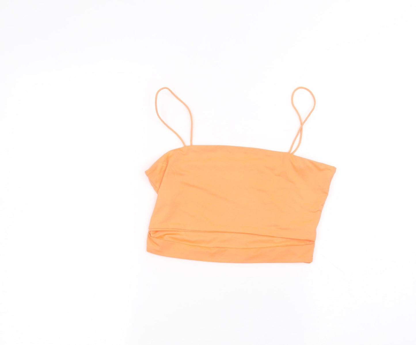 Womens UK Size S Preworn Orange Basic Blouse
