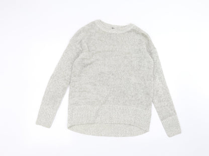 Womens UK Size S New Look White Pullover Jumper