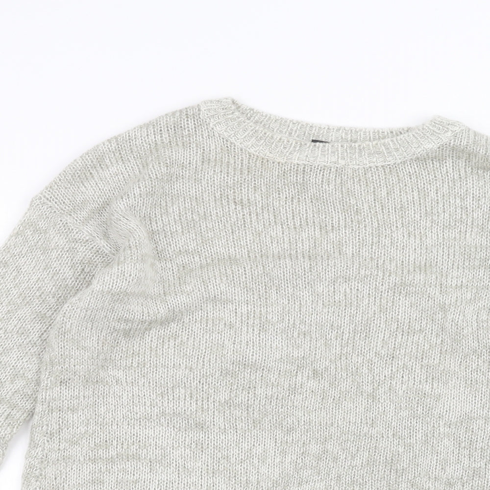 Womens UK Size S New Look White Pullover Jumper
