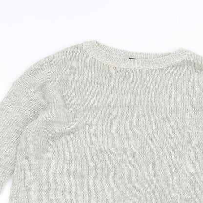 Womens UK Size S New Look White Pullover Jumper