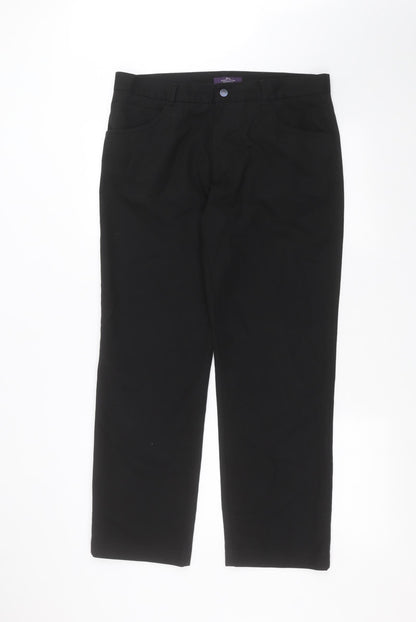 Tailor & Cutter Mens Black   Dress Pants Trousers Size 34 in L29 in