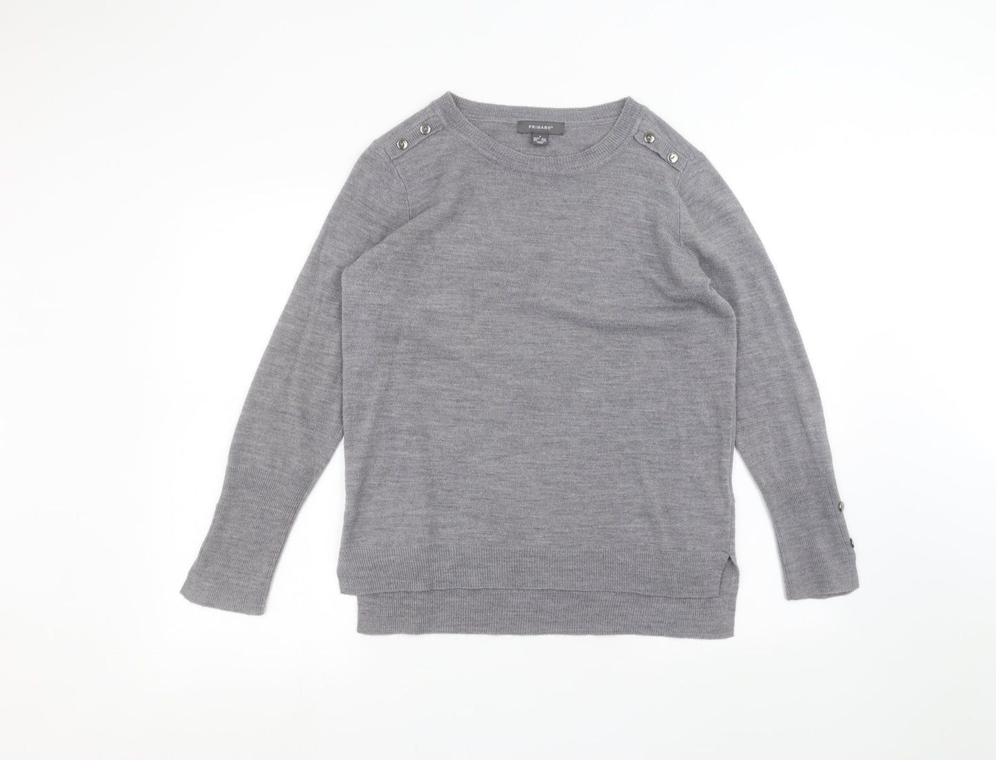 Primark Womens Grey   Pullover Jumper Size S