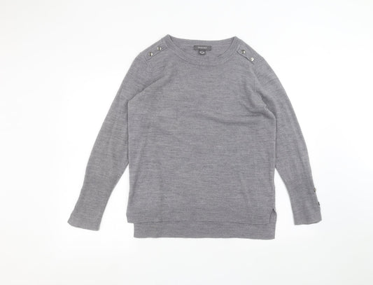 Primark Womens Grey   Pullover Jumper Size S