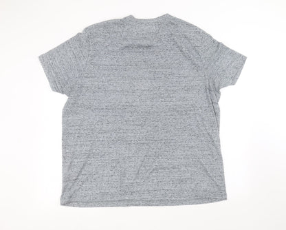 Back view of Very girls’ grey basic t-shirt, size 3XL