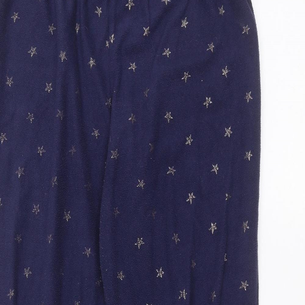 George Womens Blue Polka Dot  Sweatpants Trousers Size 12 L25 in