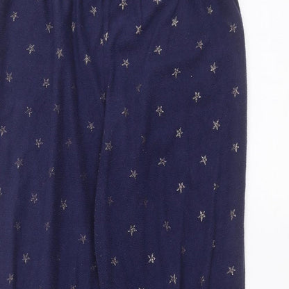 George Womens Blue Polka Dot  Sweatpants Trousers Size 12 L25 in