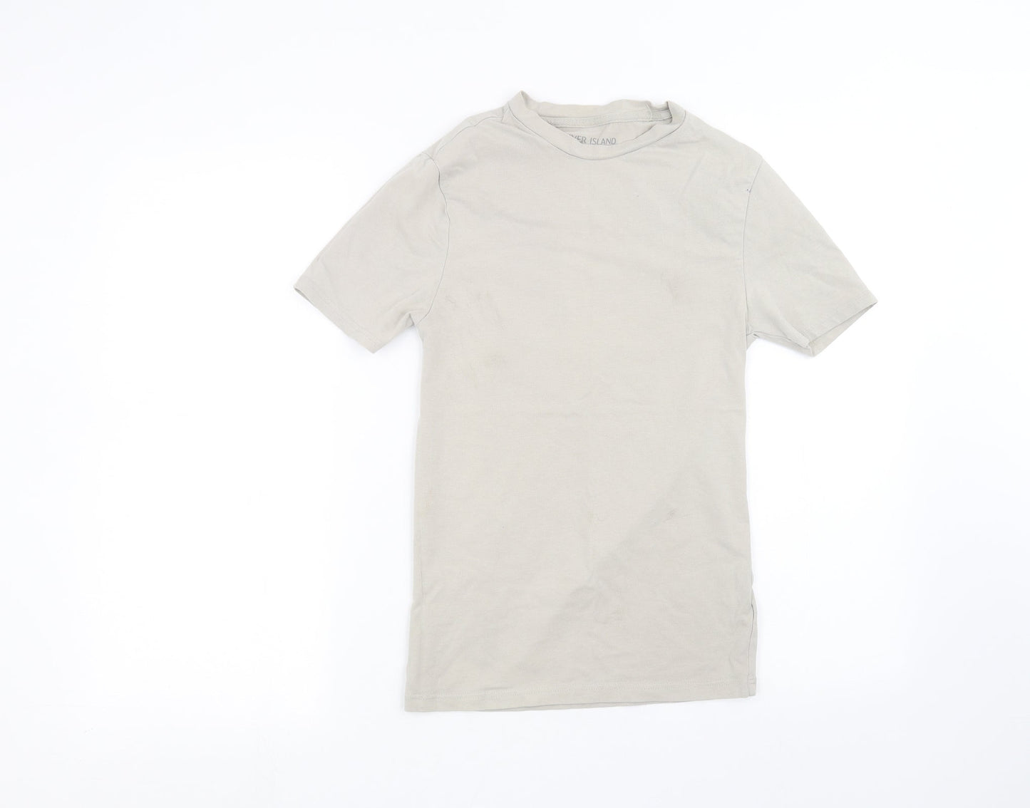 Womens UK Size XS River Island Brown Basic T-Shirt