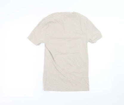 Womens UK Size XS River Island Brown Basic T-Shirt