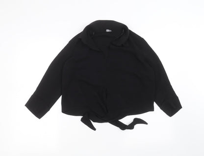 Womens UK Size 10 Select Black Basic T-Shirt