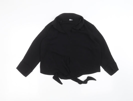 Womens UK Size 10 Select Black Basic T-Shirt