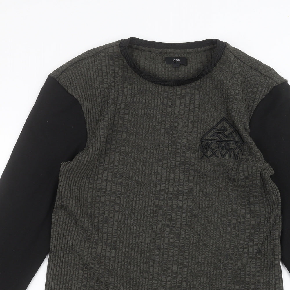 River Island Mens Green   Pullover Jumper Size S