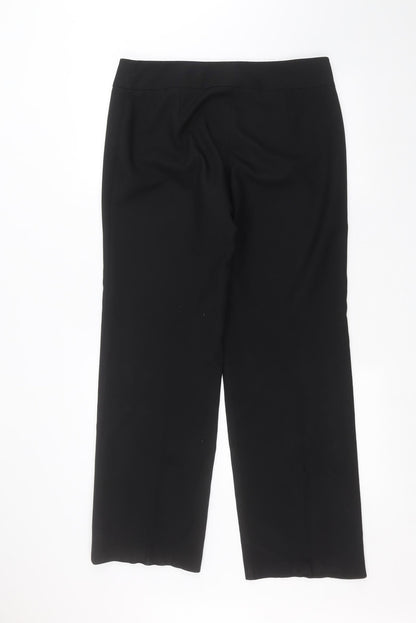 Womens UK Size 14 Etam Regular Fit  Black Trousers