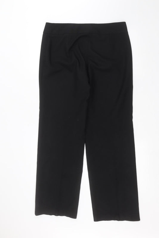 Womens UK Size 14 Etam Regular Fit  Black Trousers