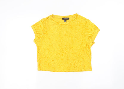 Atmosphere Womens Yellow   Basic T-Shirt Size 14