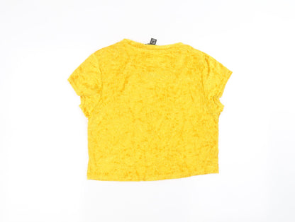 Atmosphere Womens Yellow   Basic T-Shirt Size 14