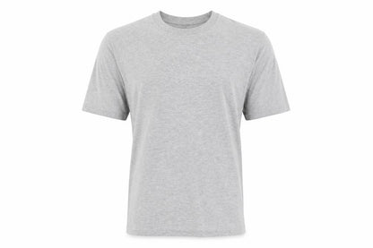 Front view of SLEEPWEAR ESSENTIALS men’s grey solid pyjama top, size M
