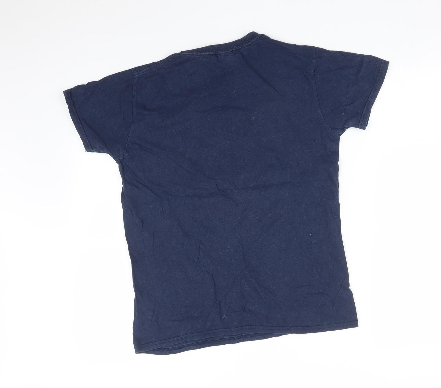 Mens UK Size S Gildan Blue  T-Shirt