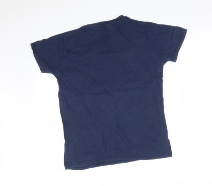 Mens UK Size S Gildan Blue  T-Shirt