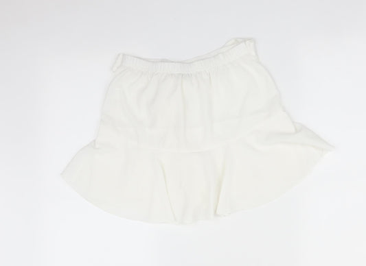 I SAW IT FIRST Womens White   Paperbag Shorts Size 8