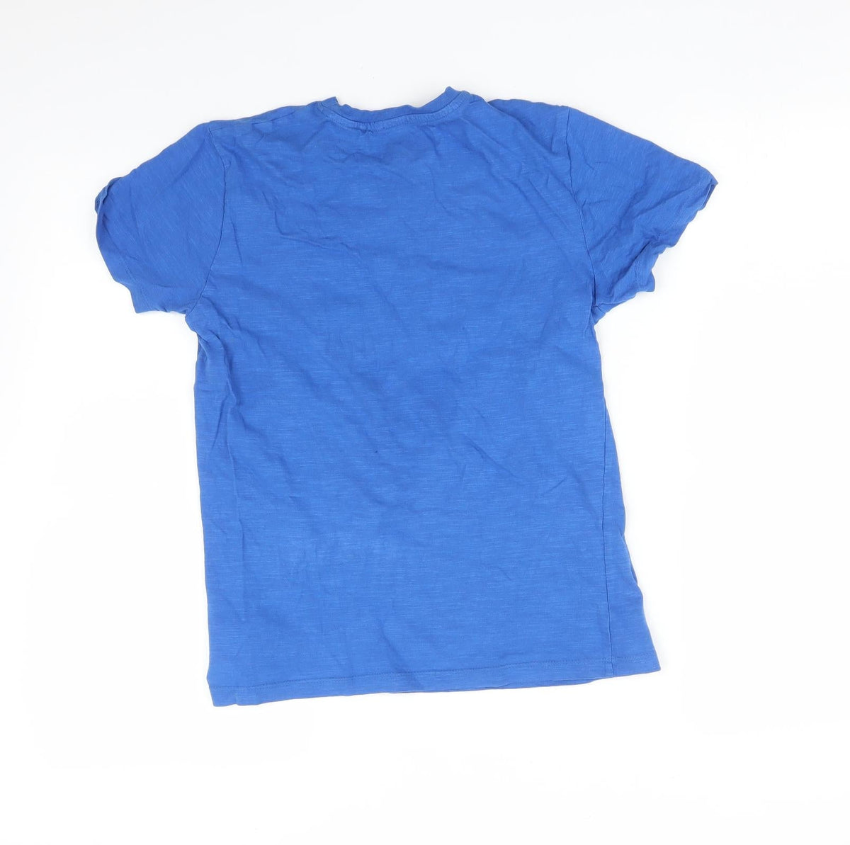 Back view of Next boys’ blue basic t-shirt, size 10, years