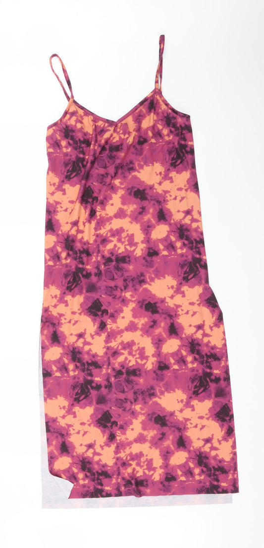 PRETTYLITTLETHING Womens Multicoloured Tie Dye  Bodycon  Size 10