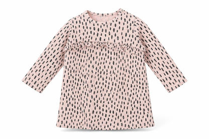 Front view of George girls’ pink polka dot basic t-shirt, size 12-18, months