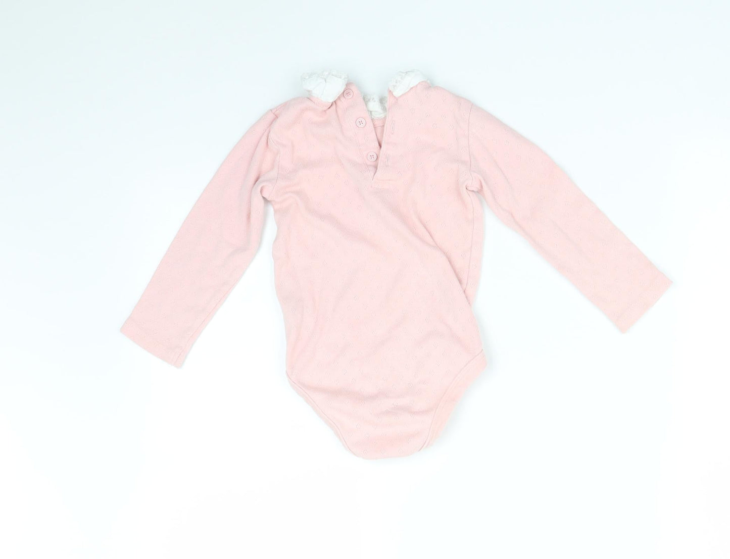 TU Girls Pink Argyle/Diamond  Babygrow One-Piece Size 18-24 Months