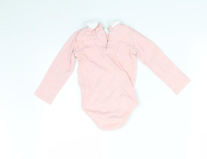 TU Girls Pink Argyle/Diamond  Babygrow One-Piece Size 18-24 Months