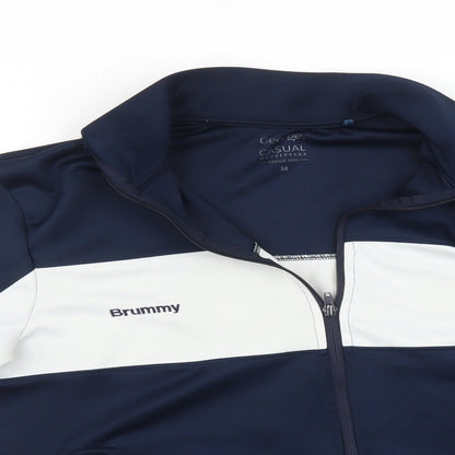 George Mens Multicoloured Striped  Full Zip Jumper Size M