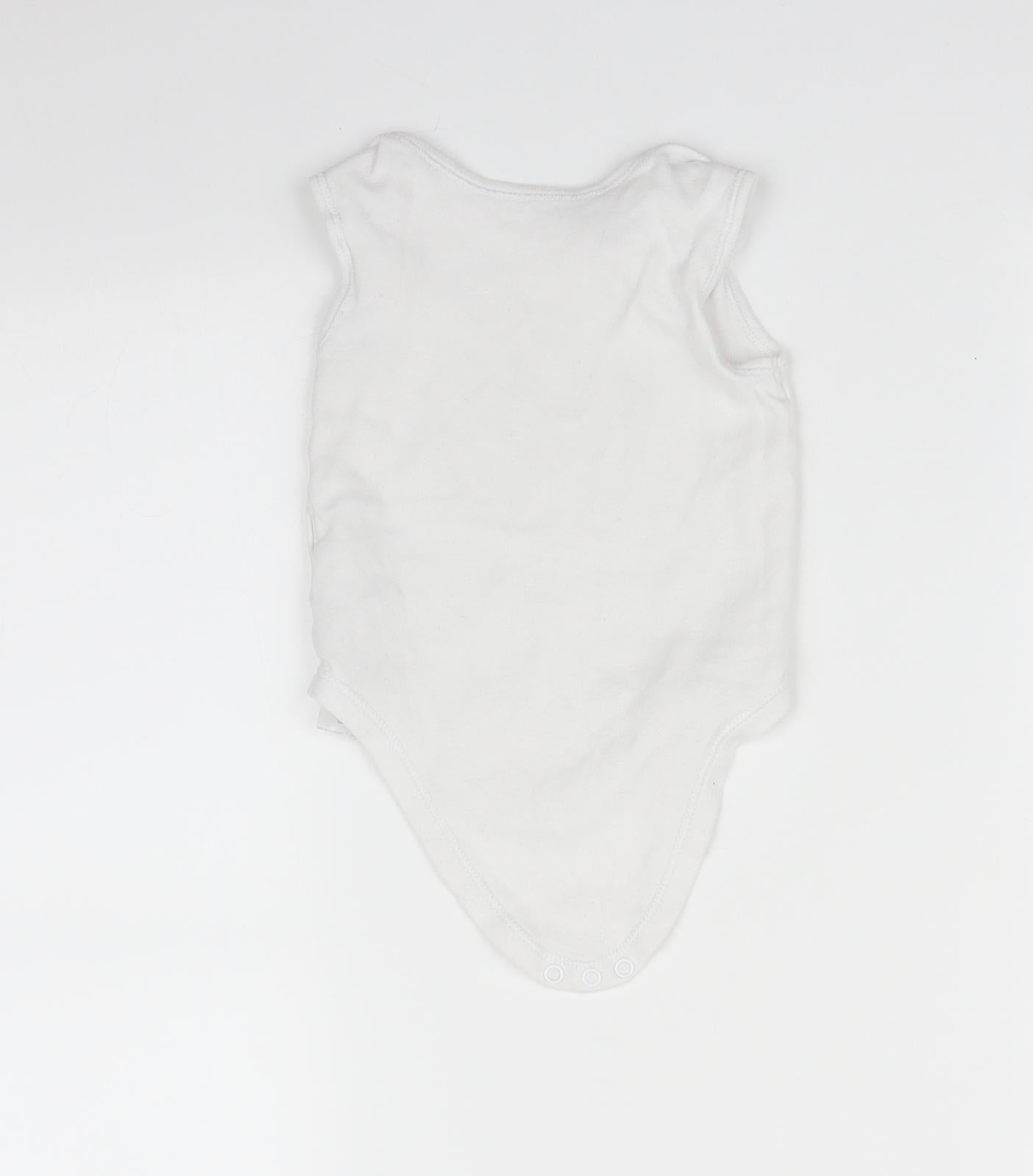Primark Baby White   Babygrow One-Piece Size 12-18 Months
