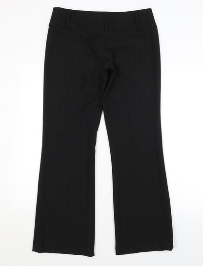 Womens UK Size 12 BAY Regular Fit  Black Trousers