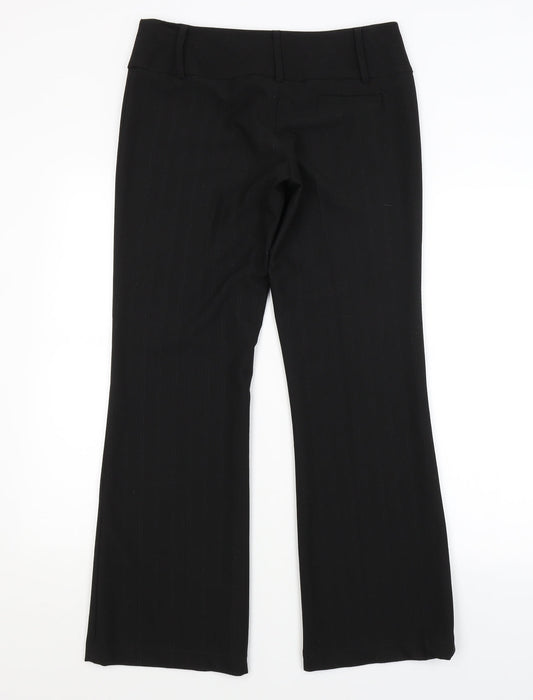 BAY Womens Black Striped  Trousers  Size 12 L30 in