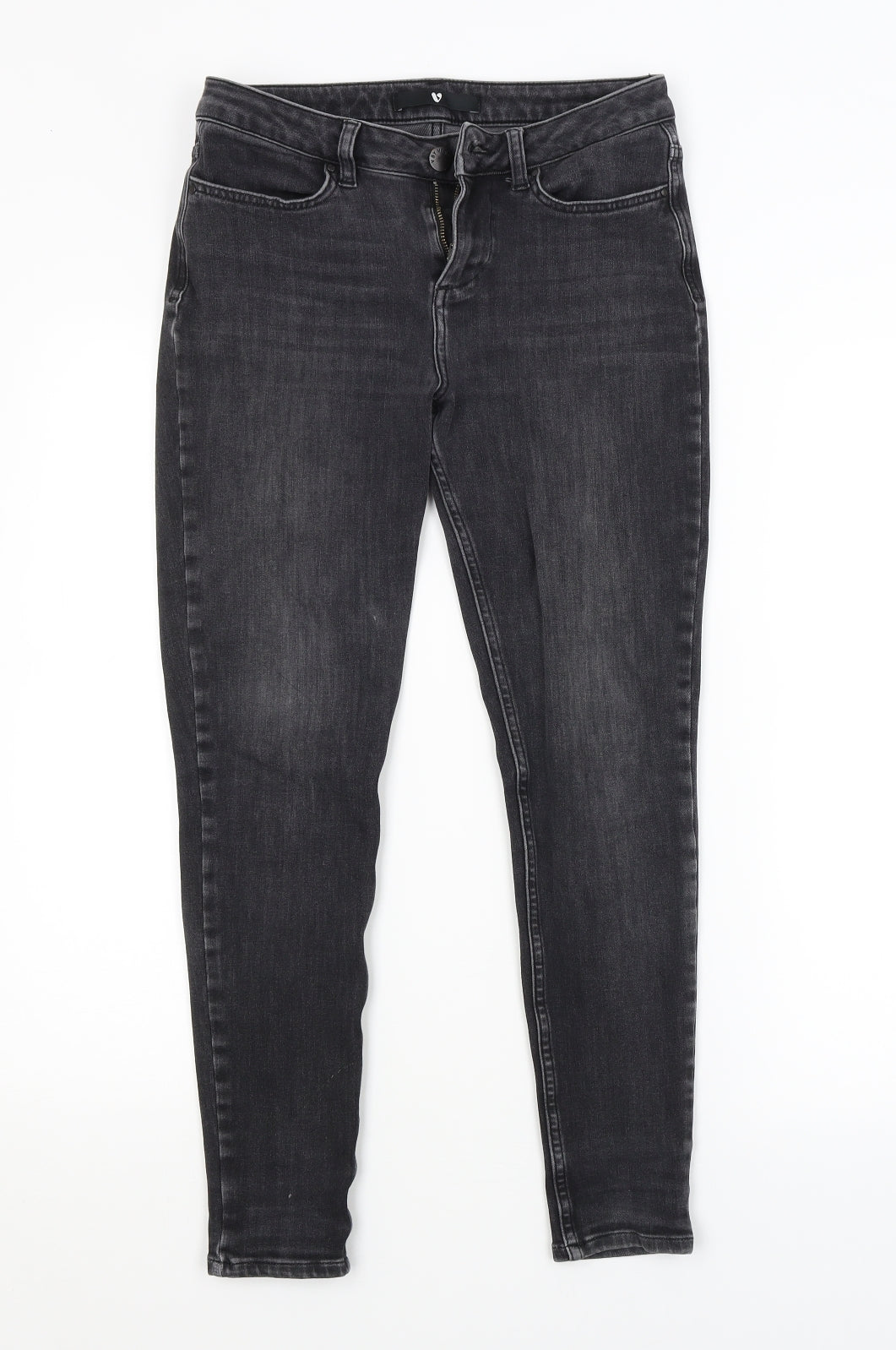 BY VERY Womens Grey   Skinny Jeans Size 10 L26 in