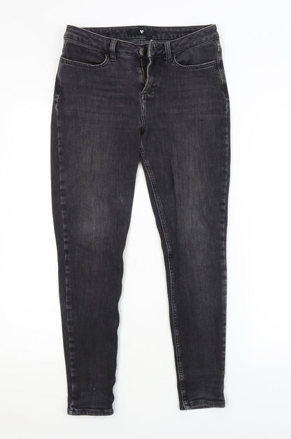 BY VERY Womens Grey   Skinny Jeans Size 10 L26 in