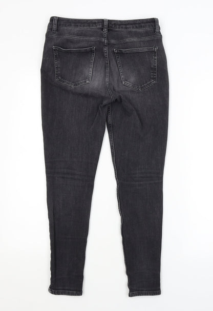 BY VERY Womens Grey   Skinny Jeans Size 10 L26 in