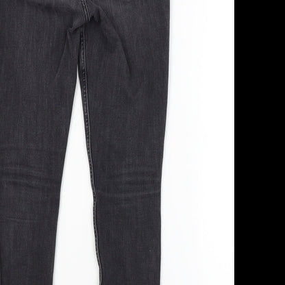BY VERY Womens Grey   Skinny Jeans Size 10 L26 in