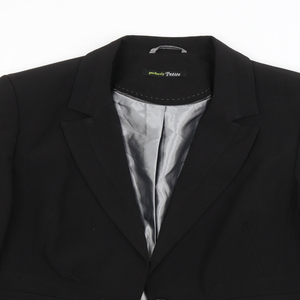 Womens UK Size  Preworn Black Jacket